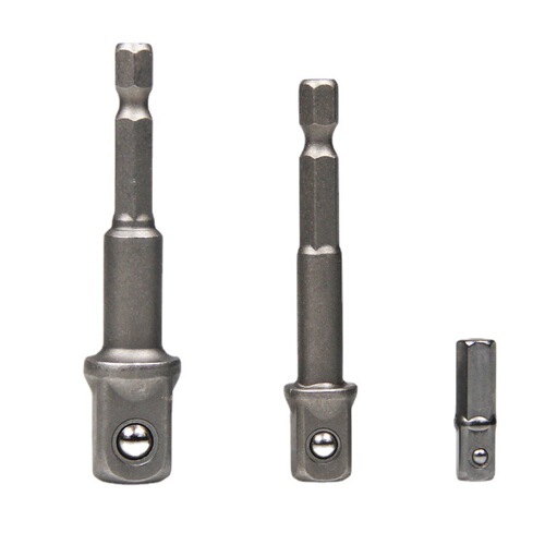 Beaded rod electric socket conversion square head 1/2 1/4 3/8 hexagonal handle socket AD electric drill connecting rod