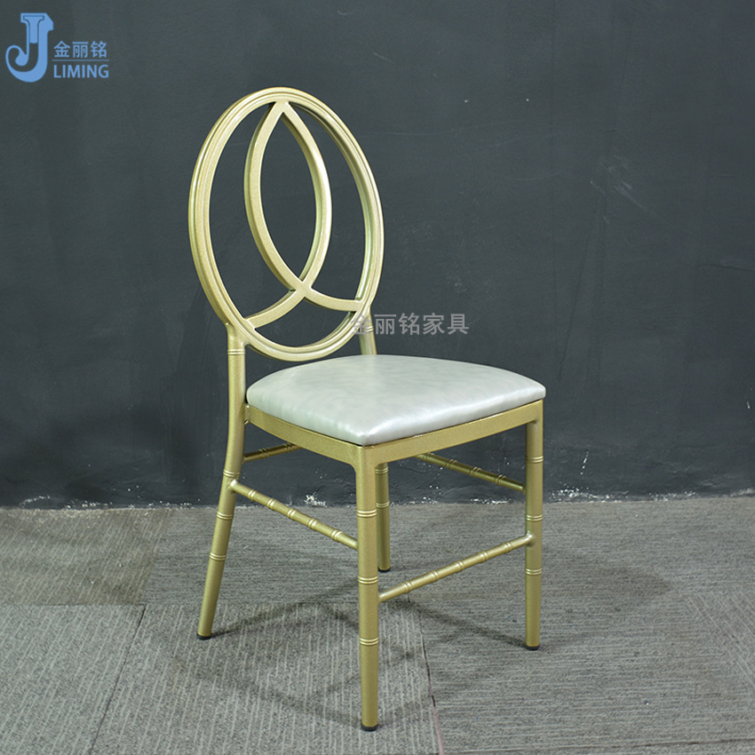 Creativo estilo ins Silla de bambú metal redondo trasero Phoenix silla restaurante occidental mesa y silla luz estilo de lujo comedor restaurante silla