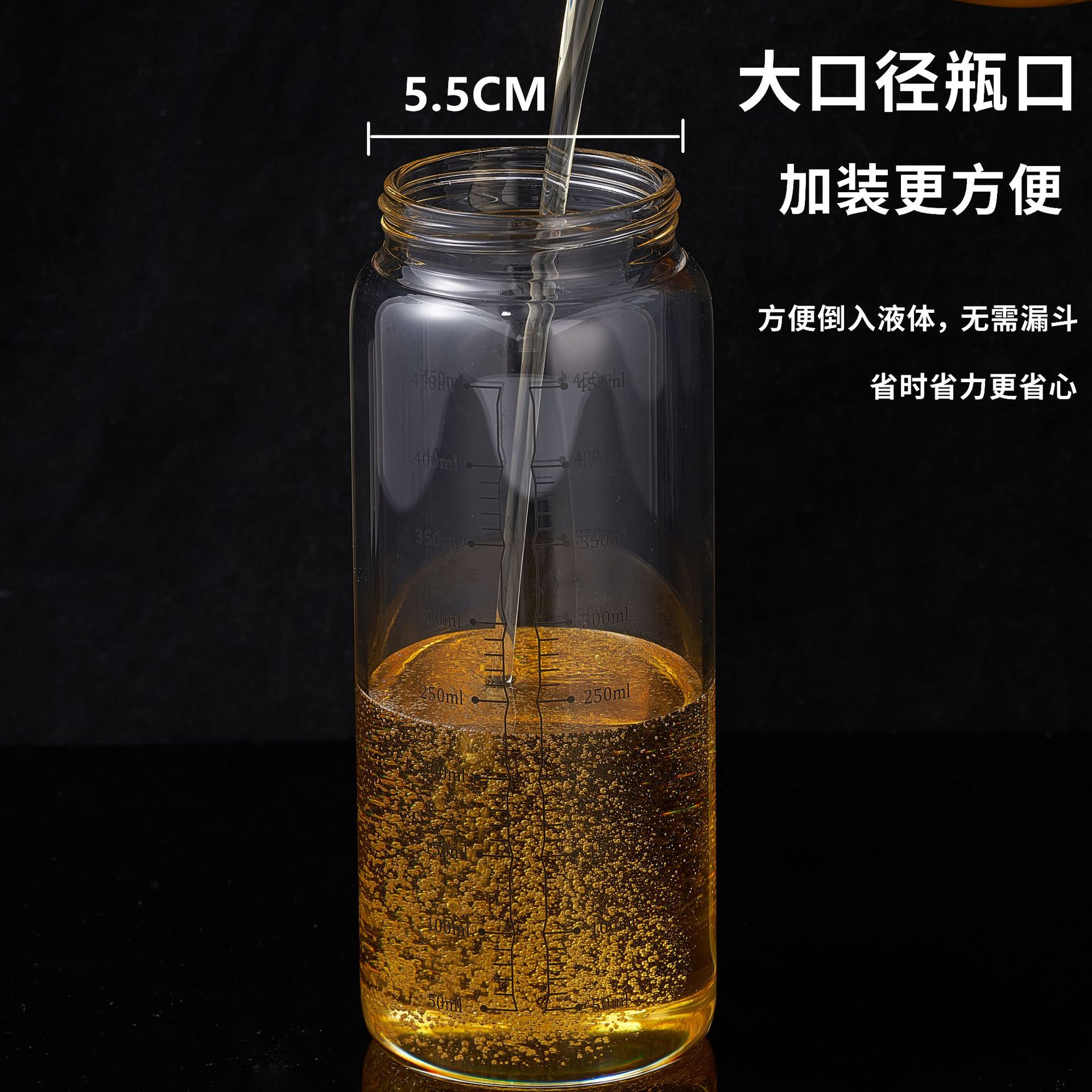 Dropshipping Oil Bottle for Home Use, Gravity-Operated Stainless Steel Oil Dispenser with Automatic On/Off Mechanism, Large-Capacity Glass Jar for Soy Sauce and Vinegar