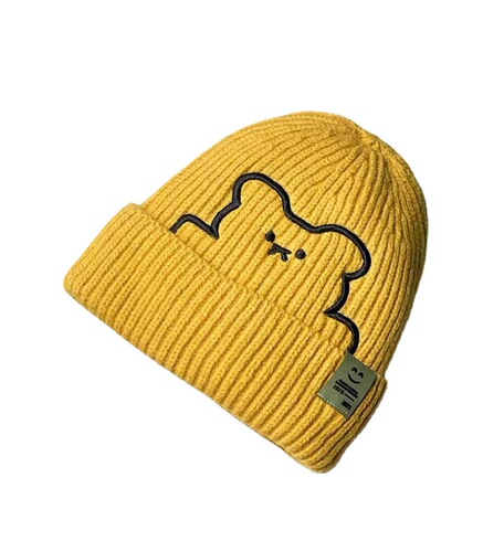 Live broadcast parent-child hat children baby bear men and women woolen hat boys autumn and winter warm student cartoon knitted hat