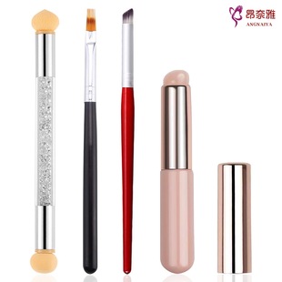 Cross-border new suit nail art combination suit blooming pen gradient effect sawtooth painting pen nail art suit essential
