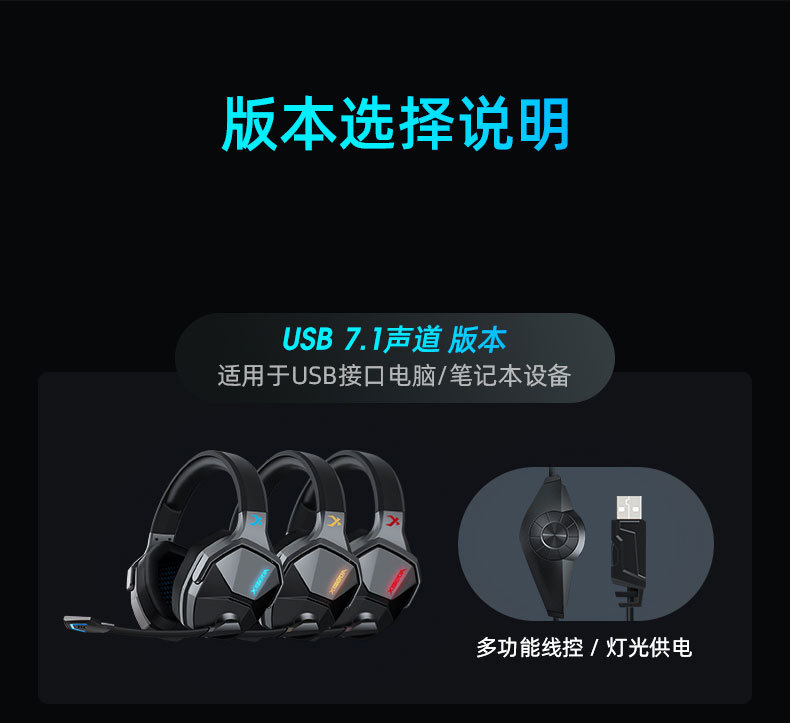 Spot Sibirya V13 Kopfhörer USB Computer-Gaming-Headset virtueller 7.1-Kanal aktive Geräuschunterdrückung