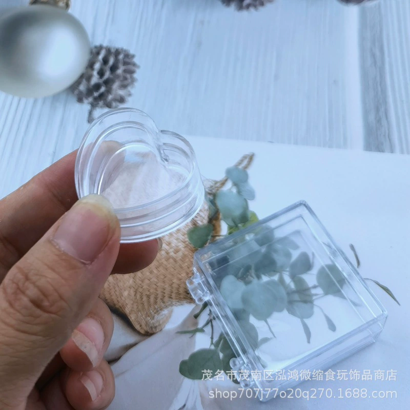 DOLLHOUSE маленькие тканевые аксессуары для кукольного домика миниатюрная еда играть мини-моделирование DIY ящик для хранения прозрачный маленький ящик