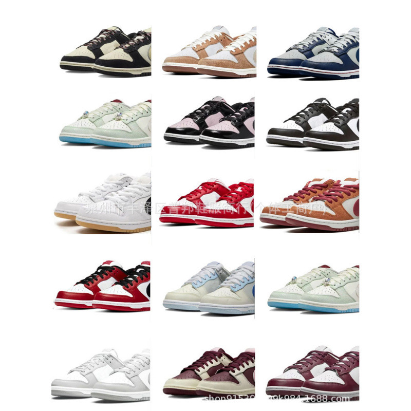 Putian pure original dunk shoes in black and white panda, SB gray and white, North Carolina blue, white and red, low-top, unisex, versatile couple's running shoes Putian pure original dunk shoes in black and white panda, SB gray and white, North Carolina blue, white and red, low-top, unisex, versatile couple's running shoes