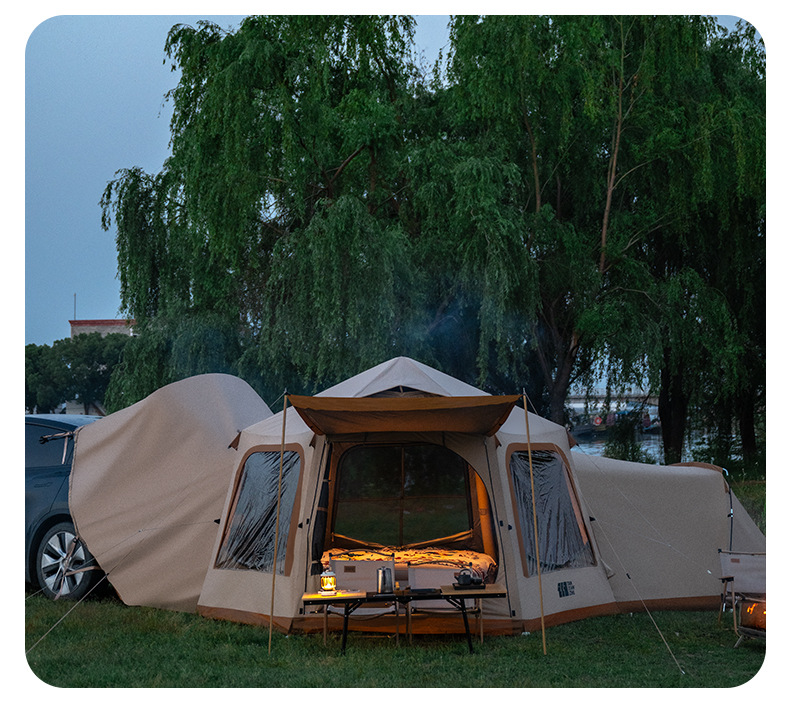 Explorer Car Rear Inflatable Tent Suv Outdoor Camping Overnight Sun Protection Rainproof Car Rear Tent No Setup Needed