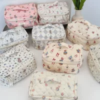 4831 2024 новый мультфильм косметическая сумка для женщин путешествия портативная большая емкость косметика сумка для хранения сумки чемодан