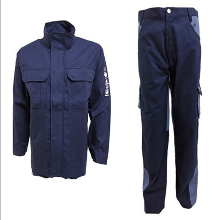 工作服套装男长袖 电焊劳保工作服 工厂车间长袖套装劳保服