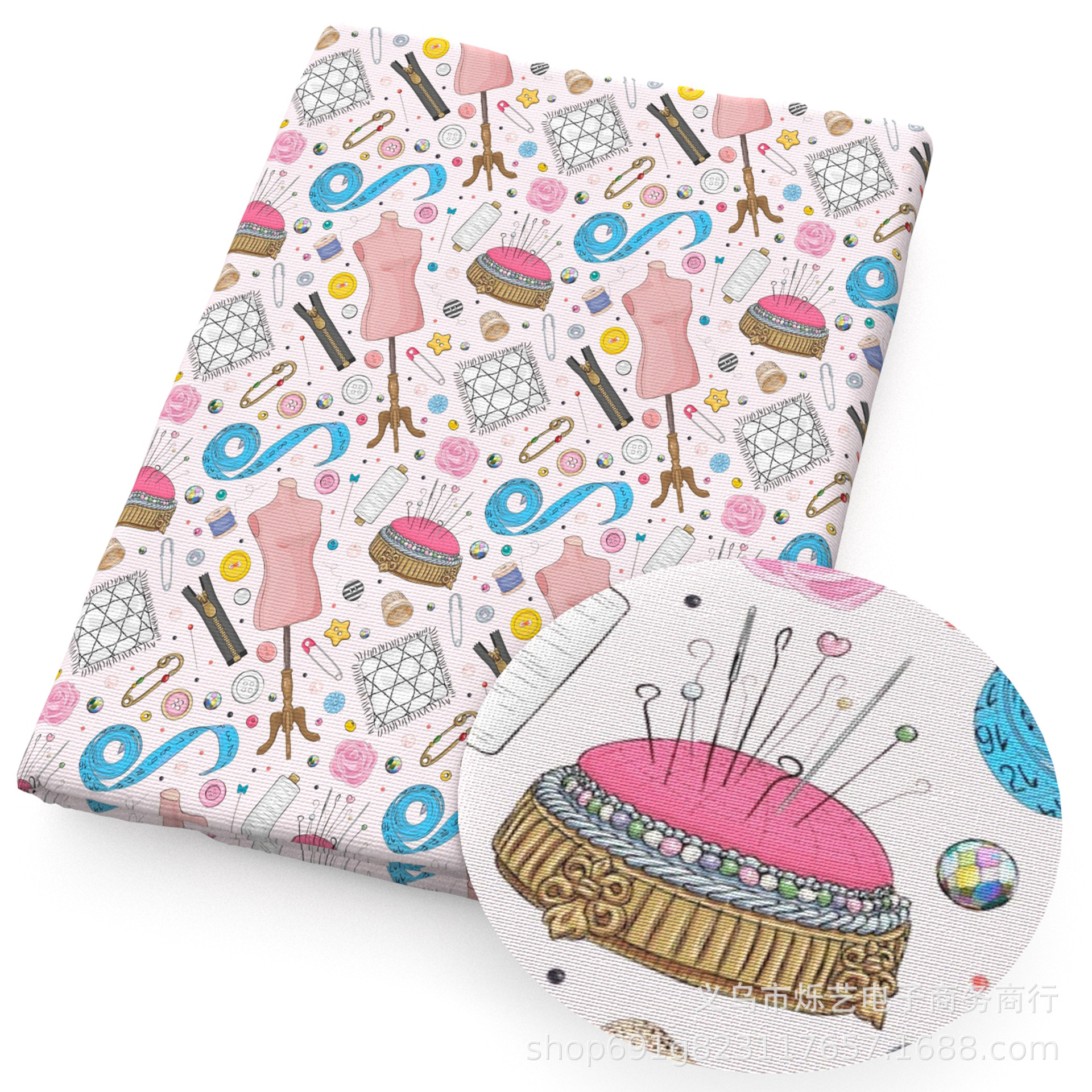 100% cotton, 50*145cm continuous -18