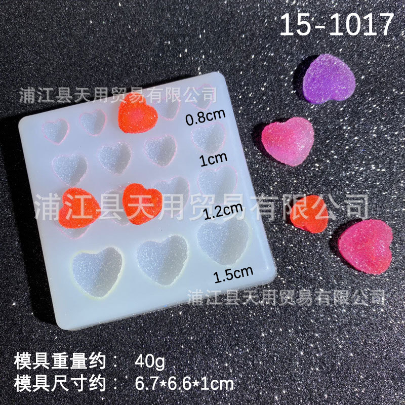 Amor estrella pareja comida y jugar arcilla epoxi molde de silicona tamaño de molde de silicona epoxi hecho a mano de bricolaje