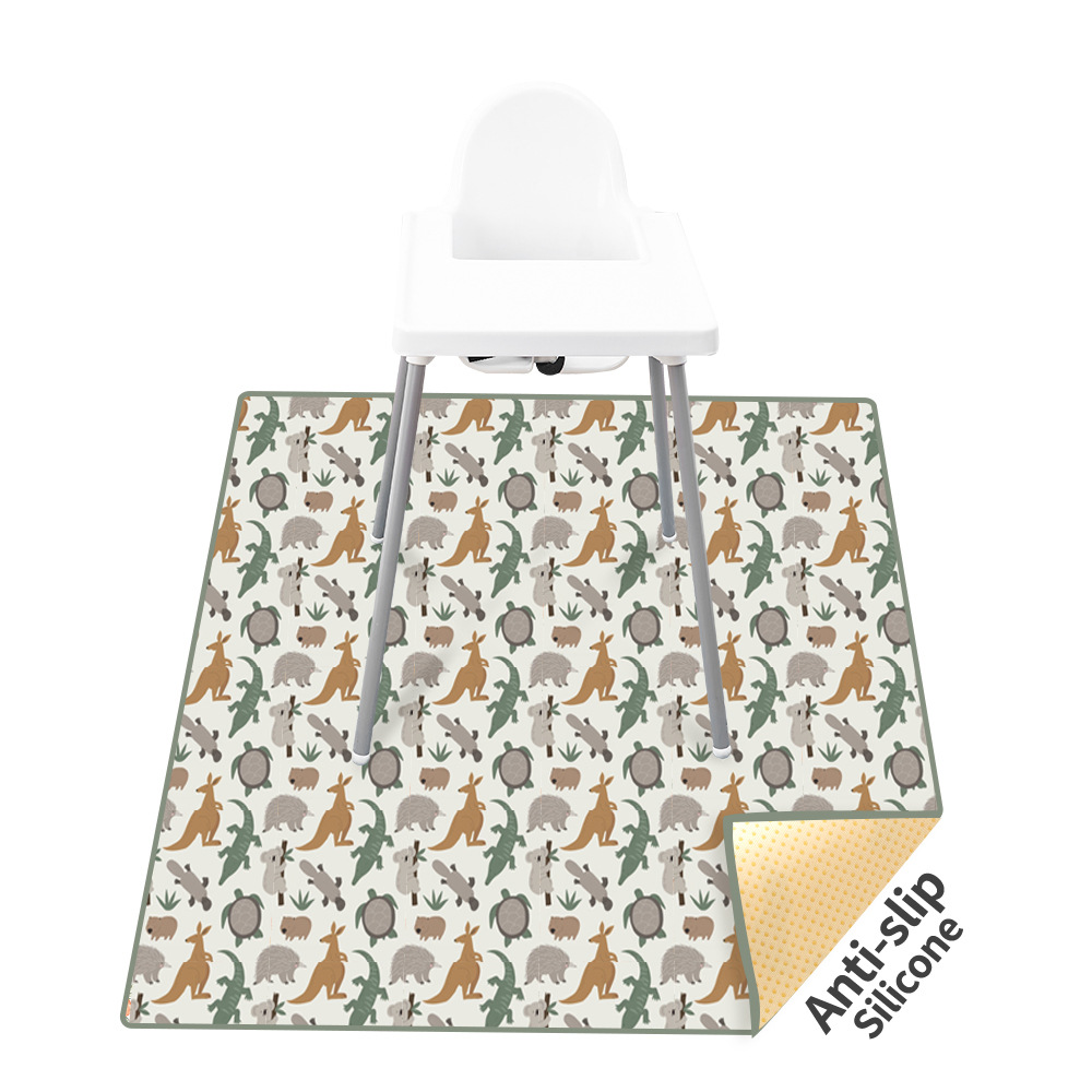 Amazon popular Silla de comedor de pierna alta para niños Mat antideslizante alfombra de piso estera de juego alfombra de picnic anti-sucio impermeable silla alfombra de piso