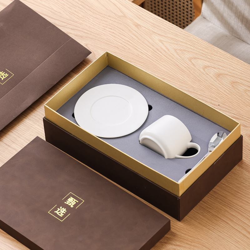 Tazas de cerámica originales tazas de café creativas tazas de agua con tazas de nuez grabadas logotipo