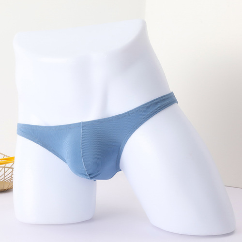 Men's briefs, sexy, silky and outstanding thong, men's elastic, tempting, sporty, low-waist, cross-border wholesale