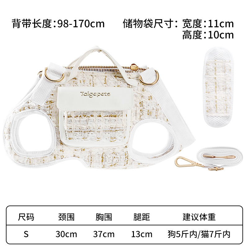 Xiaoxiangfeng 犬横型バックパックお出かけバッグ猫バッグペット子犬ポータブルクロスボディ軽量ショルダーお出かけ犬散歩バッグ|undefined