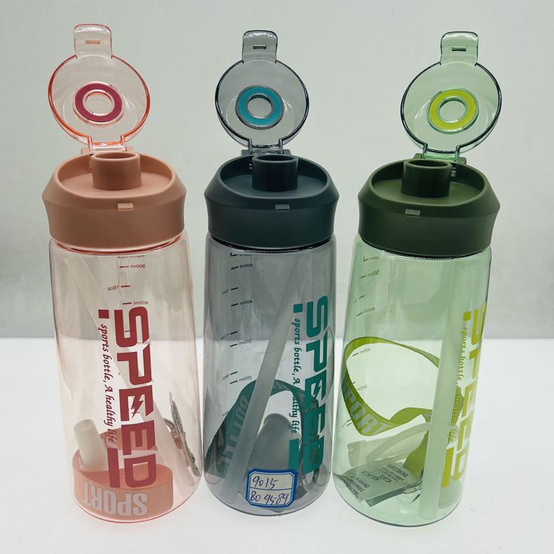 Weilong 9015 nuevo espacio taza Flip Lemon embrague taza con escala deportes portátil taza estudiante taza de agua