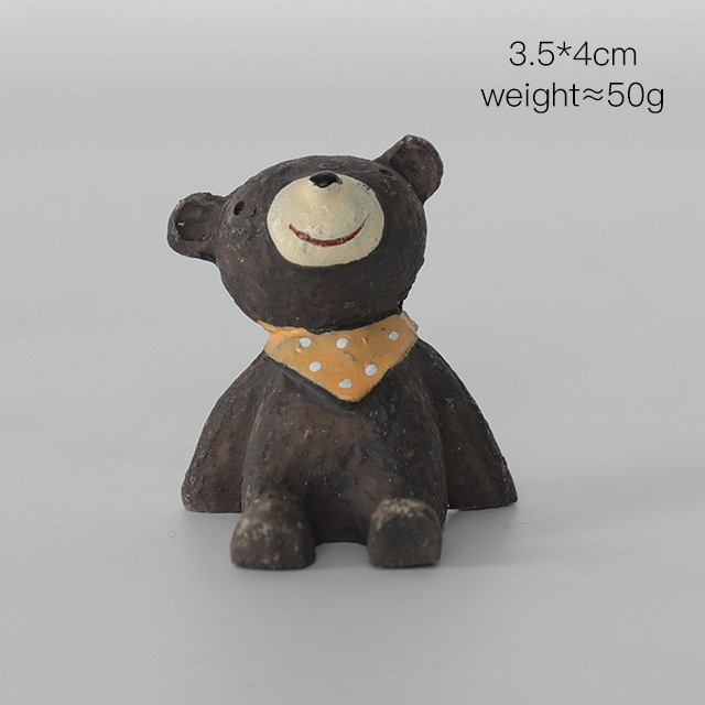 456-1 곰 노란색 스카프