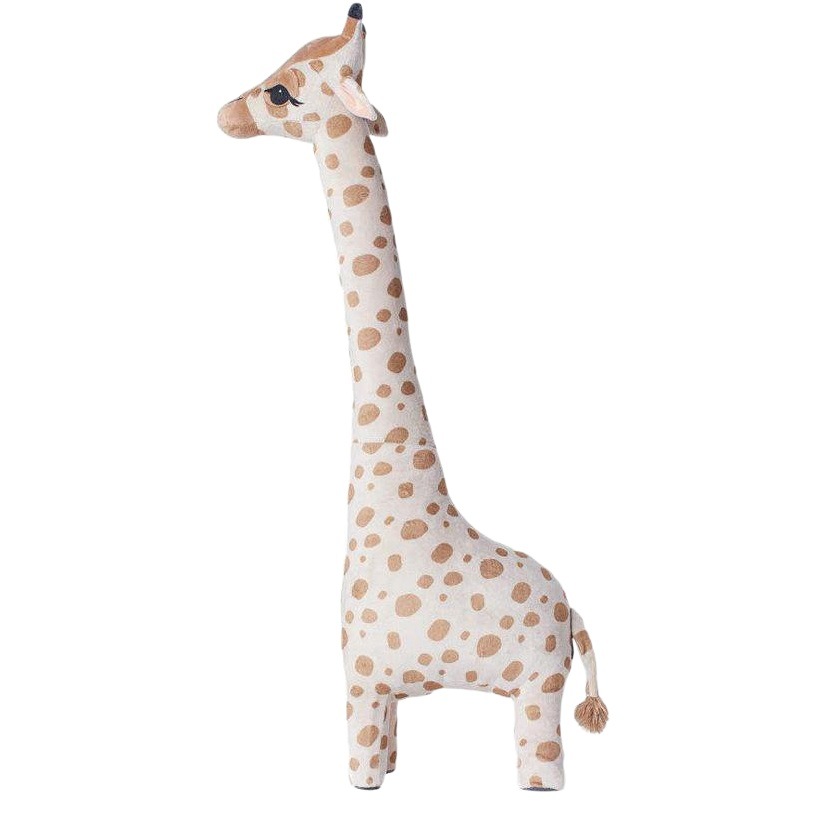 Nuevo y popular peluche de jirafa, muñeco de ciervo de dibujos animados de algodón, muñeco de consuelo de jirafa bebé, decoración del hogar