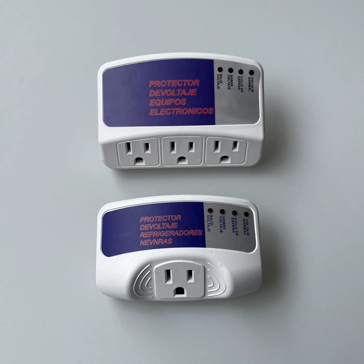 Американская защита от напряжения KE-120V обеспечивает 2 года гарантии. Защитная розетка для домашнего телевизора и холодильника высокого и низкого напряжения.