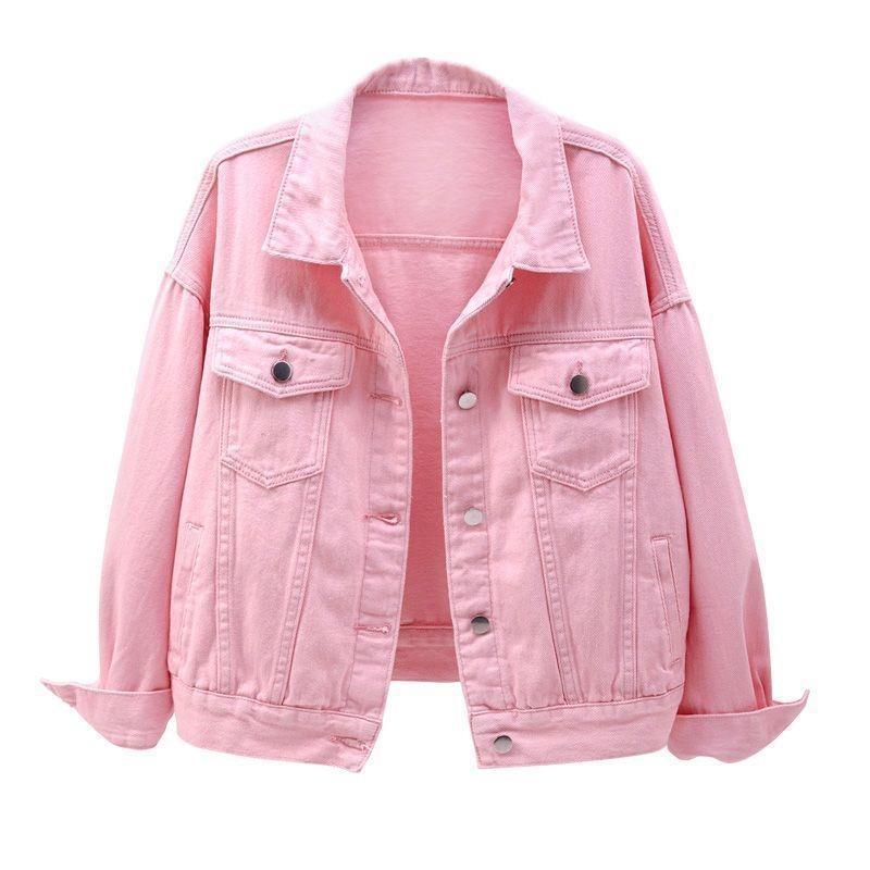 Denim Coat Women's BF Style Student's Korean Style Loose Coat Women's Spring and Autumn New Slim Look All-match Jacket Trendy Top