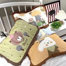 日系花边泡芙枕巾埃及棉纯棉纱布儿童枕头枕巾两面可用纱布枕巾40