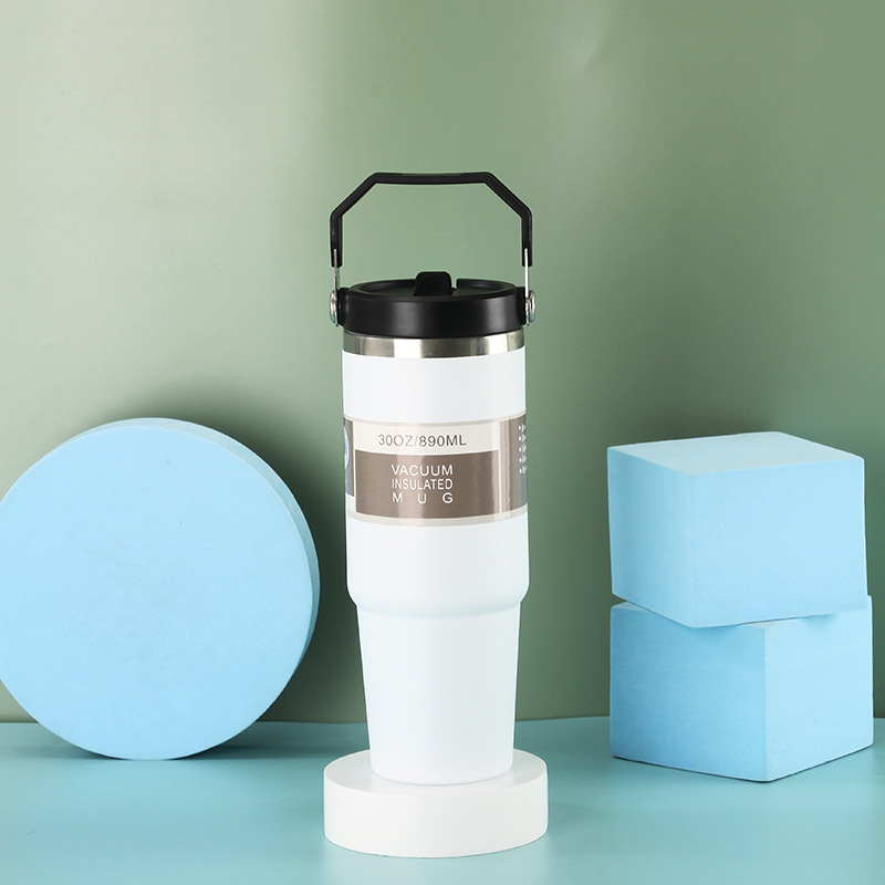 Vaso de aislamiento de gran capacidad para automóvil de vacío de doble capa de acero inoxidable 304 transfronterizo