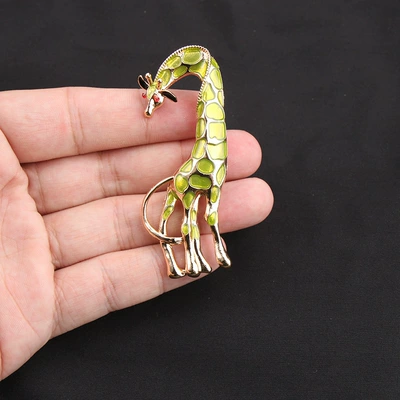 Hot-Selling Giraffe Brooch, Fashionable and, Yaxa sancaqları