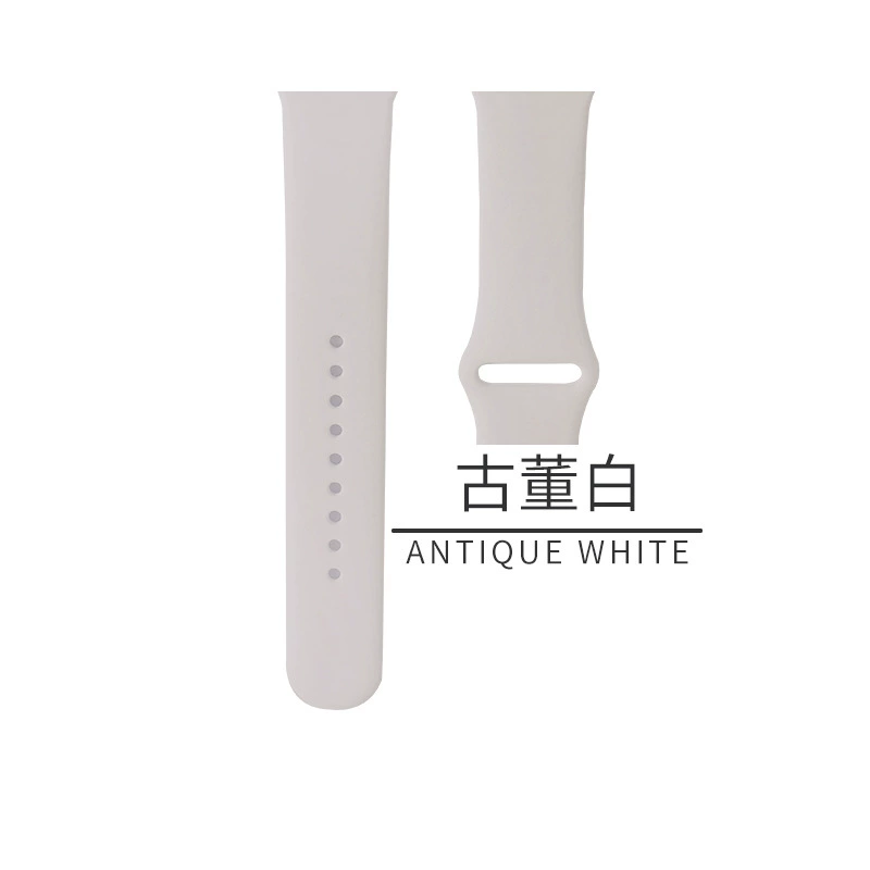 Silicone watch strap (Apple compatible), generations 1–9/SE, standard & extended, multiple colors