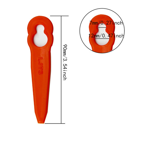 Polycut 2-2 Flat Wide Lawn Mower Plastic Blade FSA45 Garden Mower Accessories Gourd Shape L83
