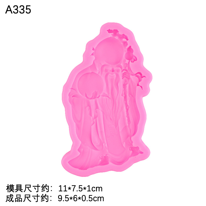 Celebración de cumpleaños hadas melocotón ancianos silicona molde fondant cake chocolate Decoración Accesorios arcilla suave cerámica hecha a mano