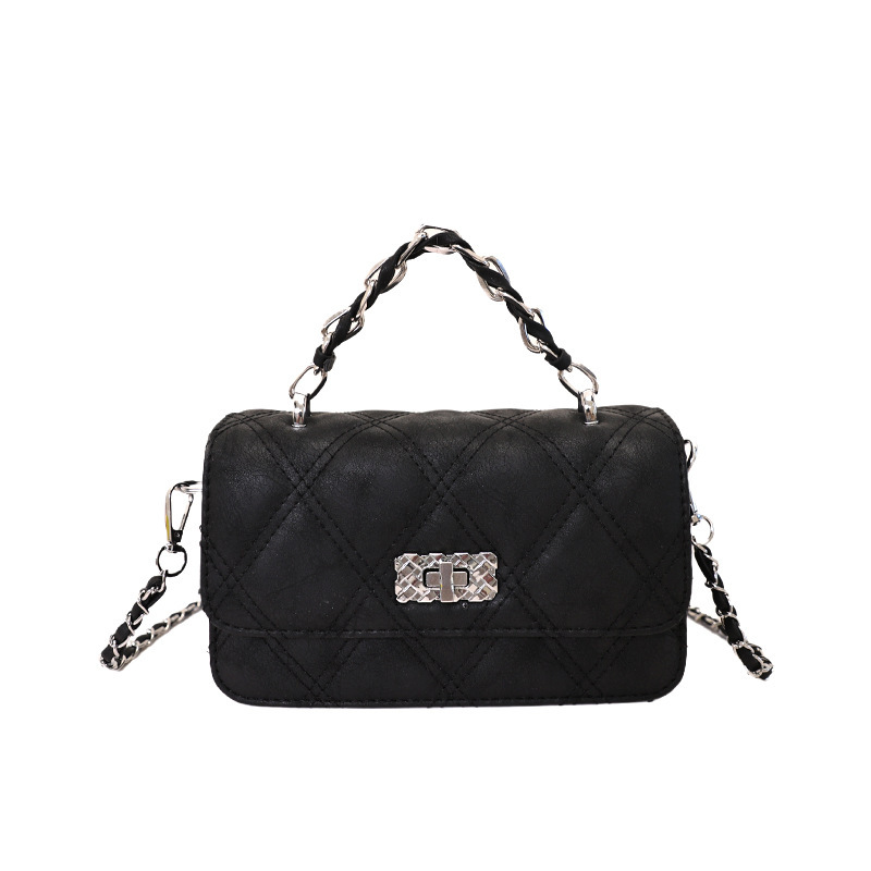 Xiaoxiang estilo de cadena de diamond bolso pequeño bolso de mujer de verano nuevo bolso de moda estilo diario simple bolso cuadrado image 9