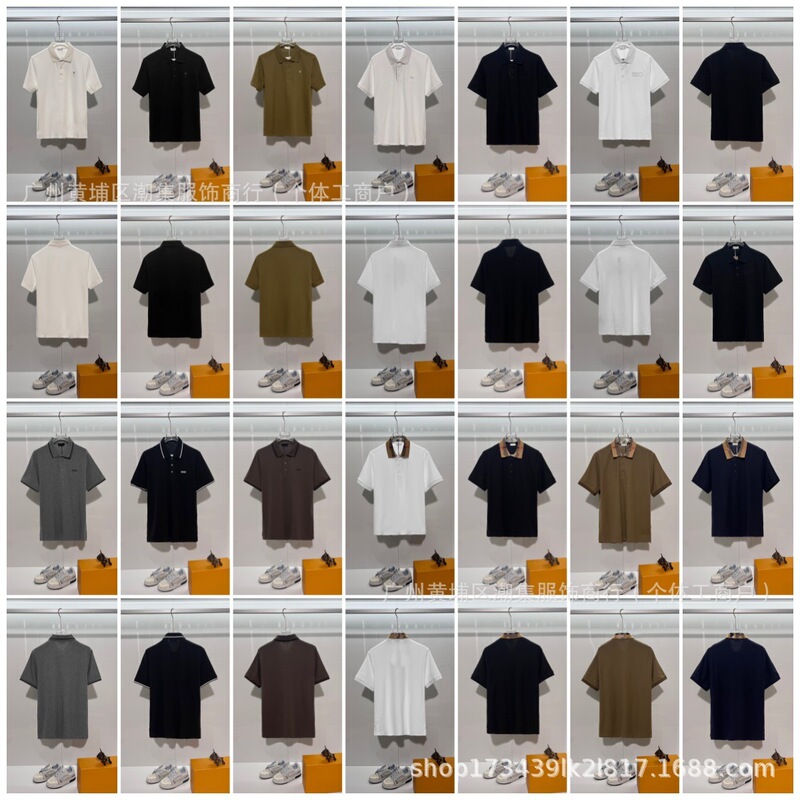 Cross-Border 26Ss High-Quality Authentic D, J, B Brand Summer Casual Short-Sleeve Polo Shirt Unisex