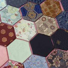 a织锦茶席六边大壶垫隔热垫餐垫刺绣和风茶几茶具垫新中式杯垫