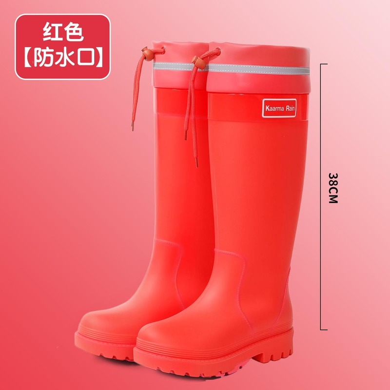 新款时尚女鞋特高女士外穿雨林徒步涉水鞋增高防水女水鞋胶鞋套鞋|undefined