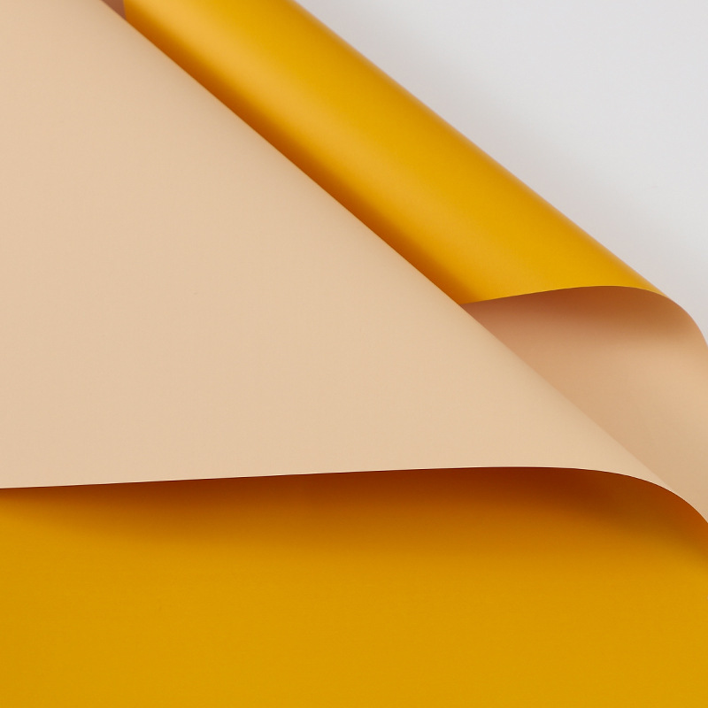 Papel de Regalo de Flores de Papel Ouya de Dos Colores, Material Plástico Impermeable, Papel de Envolver Ramos de Flores, Estilo Coreano, Primer Amor, Papel de Color Puro Especial