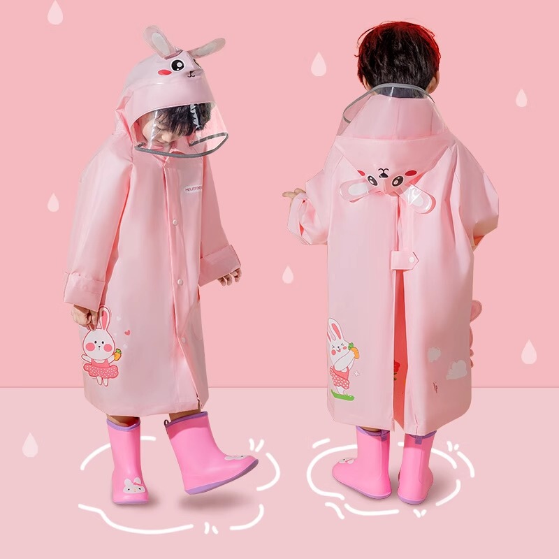 Children's raincoat boys and girls full body waterproof school special cartoon eva single poncho hiking raincoat wholesale