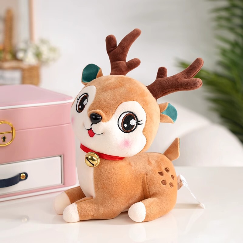 クリスマス鹿公仔ぬいぐるみヘラジカトナカイ平安夜クリスマスプレゼント装飾女の子|undefined