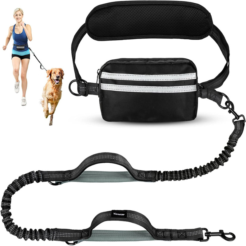 Amazon's Best-Selling Running Waist Bag, Dog Walking Belt, Traction Rope, Reflective Safety Retractable Outdoor