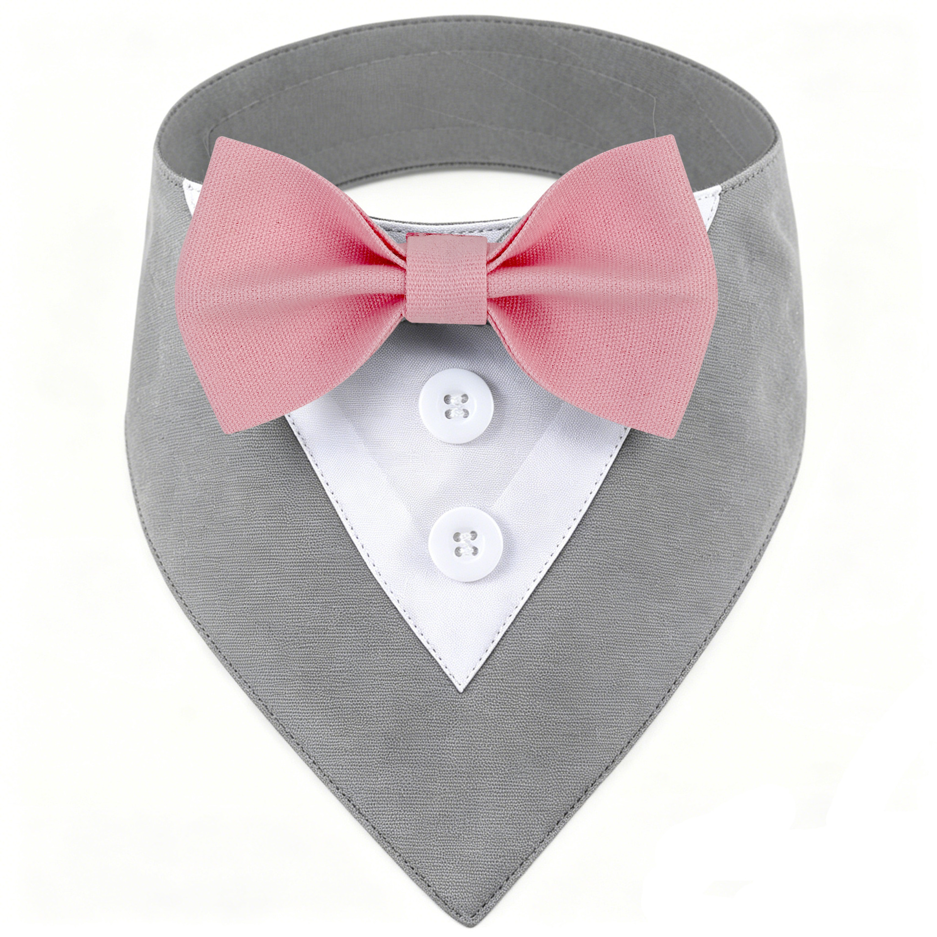 Tanpopo Cross-border Spot Traje de boda británico Toalla de saliva para mascotas Bufanda para perros Toalla triangular para mascotas con velcro