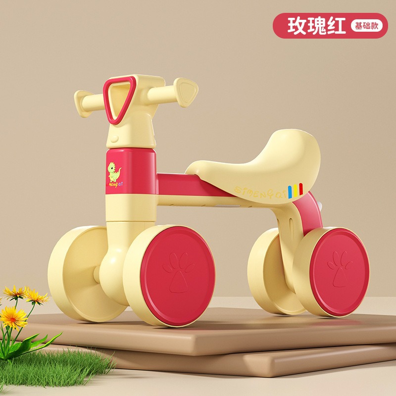 Niños de 1 a 3 años de edad, scooter de equilibrio, scooter para niños sin pedales, scooter para bebés de cuatro ruedas, juguetes para bebés para niños