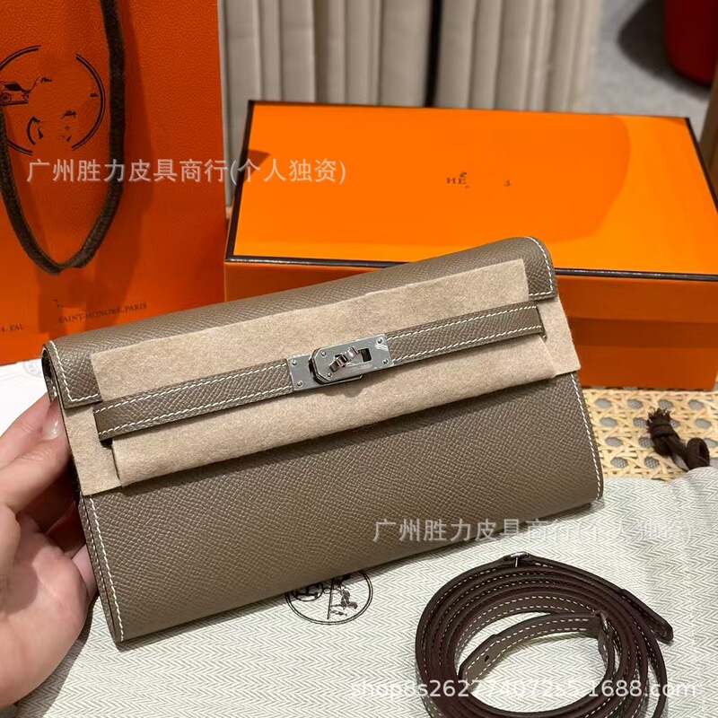 2026 Palm Pattern Kelly Wallet Shoulder Crossbody Clutch with Lock Genuine Leather Small Square Bag Street Fashion Versatile 2026 Palm Pattern Kelly Wallet Shoulder Crossbody Clutch with Lock Genuine Leather Small Square Bag Street Fashion Versatile