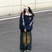 美式复古棉服女2025年新款冬季棉袄bf国潮羽绒棉衣学生外套情侣款