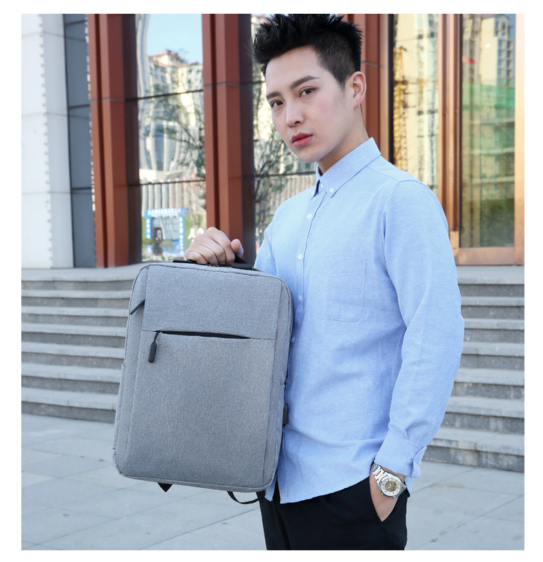 2022 New Style fashionable and personalized backpack, large-capacity casual solid color backpack, business commuting nylon computer schoolbag undefined