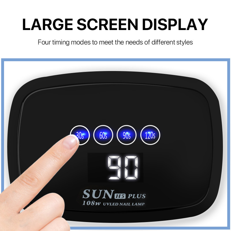 SUN H5PLUS Jel Oje için UV Lambası, Hızlı Kuruyan Tırnak Kürleme Jeli, Tırnak Sanatı Makinesi.