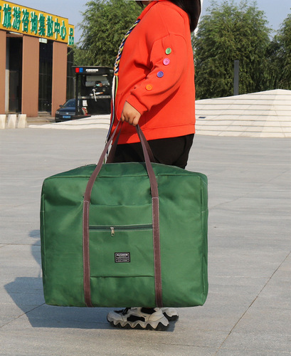 Portable suitcase with large capacity, foldable travel bag, delivery bag storage bag, handbag, short-distance suitcase