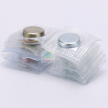 现货直供18x2强力pvc包胶箱包服装单面磁吸扣隐形防水锈圆方形磁