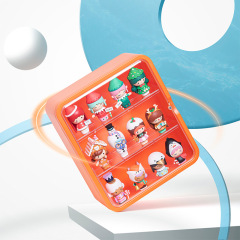 壁掛けブラインドボックス収納人形ディスプレイスタンド磁気バブルマートフィギュアディスプレイキャビネット防塵人形ブラインドボックス収納ボックス