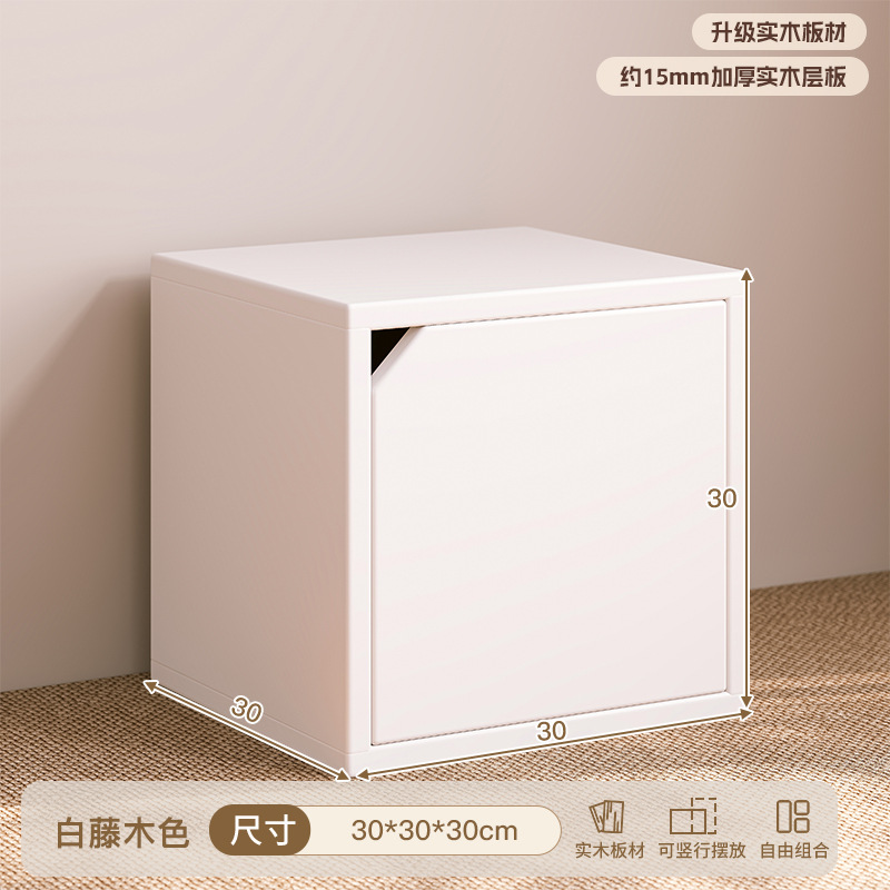 Estante de escritorio de madera maciza pequeño gabinete de montaje libre gabinete de almacenamiento de estudiantes mostrando escritorio gabinete de libros