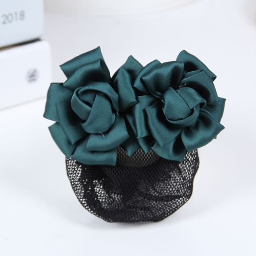Head flower head accessory pompadour hair bun hair net for mom to tie hair specially designed new flower hair clip high-end