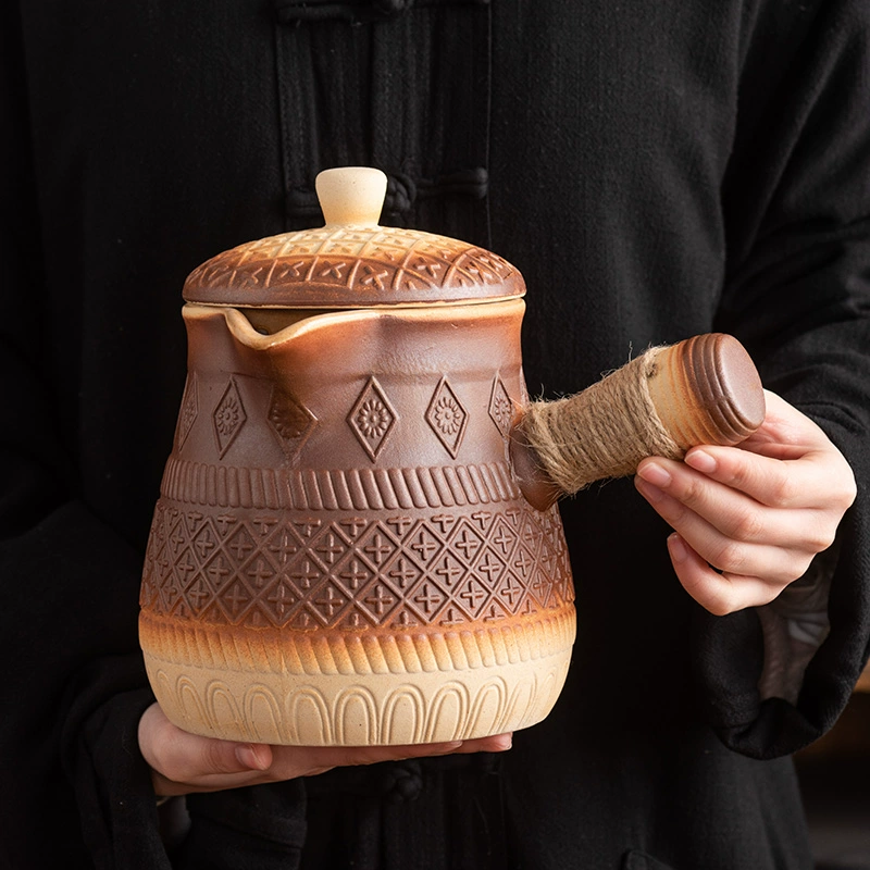Сушильные банки, чайники, большие глиняные горшки с крышками, жареный молочный чай, жареный чай, кипятение воды, травяные чайники, банки для супа и каши
