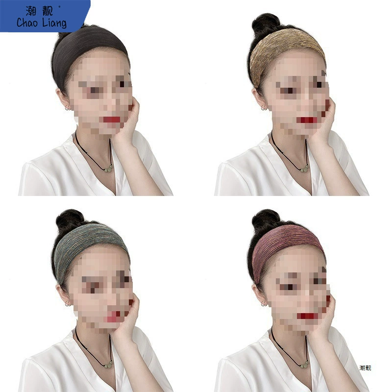 Дышащая повязка на голову с широкими полями для маскировки седых волос, повязка для волос для взрослых, заколка в корейском стиле, женская заколка, простая заколка