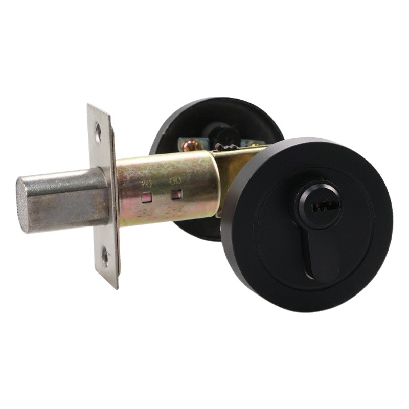 Cerradura invisible de aleación de zinc transfronteriza con llave, cerradura auxiliar para puertas interiores, cerrojo, cerradura de paso, cerradura oculta de cabeza plana para pasillos.